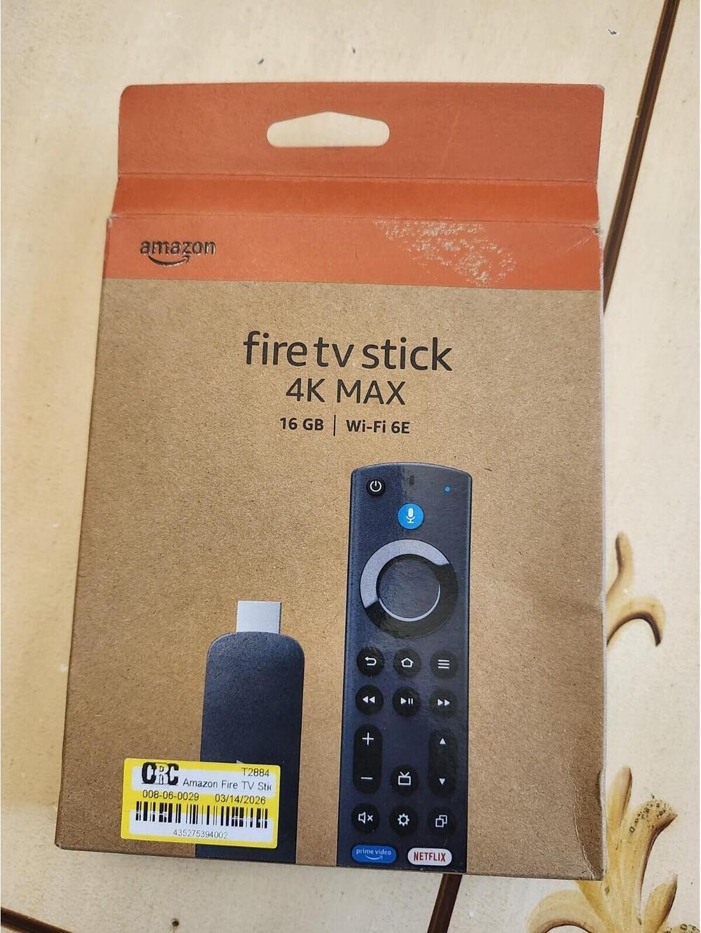 Amazon Fire TV Stick 4K Max (Gen 2) Media Streamer w/ Alexa Voice Remote Enhancd